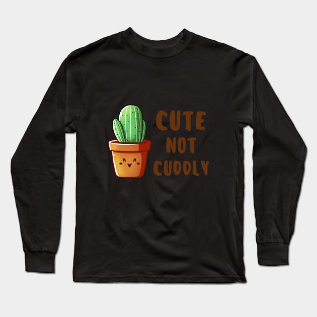 Cute not Cuddly - Cactus Long Sleeve T-Shirt by vanyroz